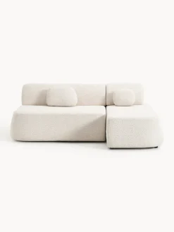 Sofá cama rinconera de borreguillo con espacio de almacenamiento Pao