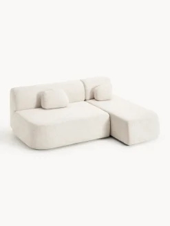 Sofá cama rinconera de borreguillo con espacio de almacenamiento Pao