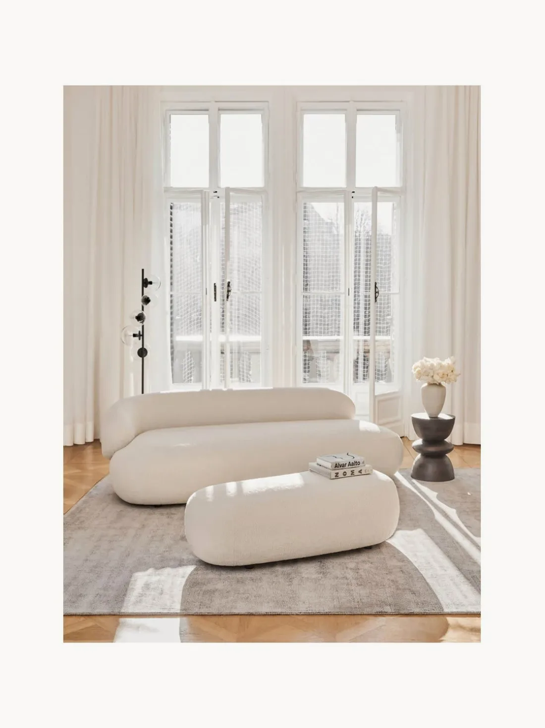 Sofá de borreguillo Alba (3 plazas)