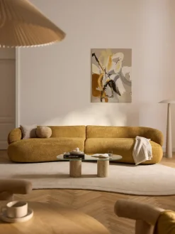 Sofá de borreguillo bouclé Alba (4 plazas)