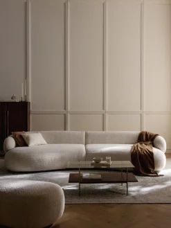 Sofá de borreguillo bouclé Alba (4 plazas)