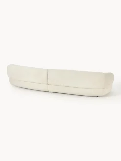 Sofá de borreguillo bouclé Alba (4 plazas)