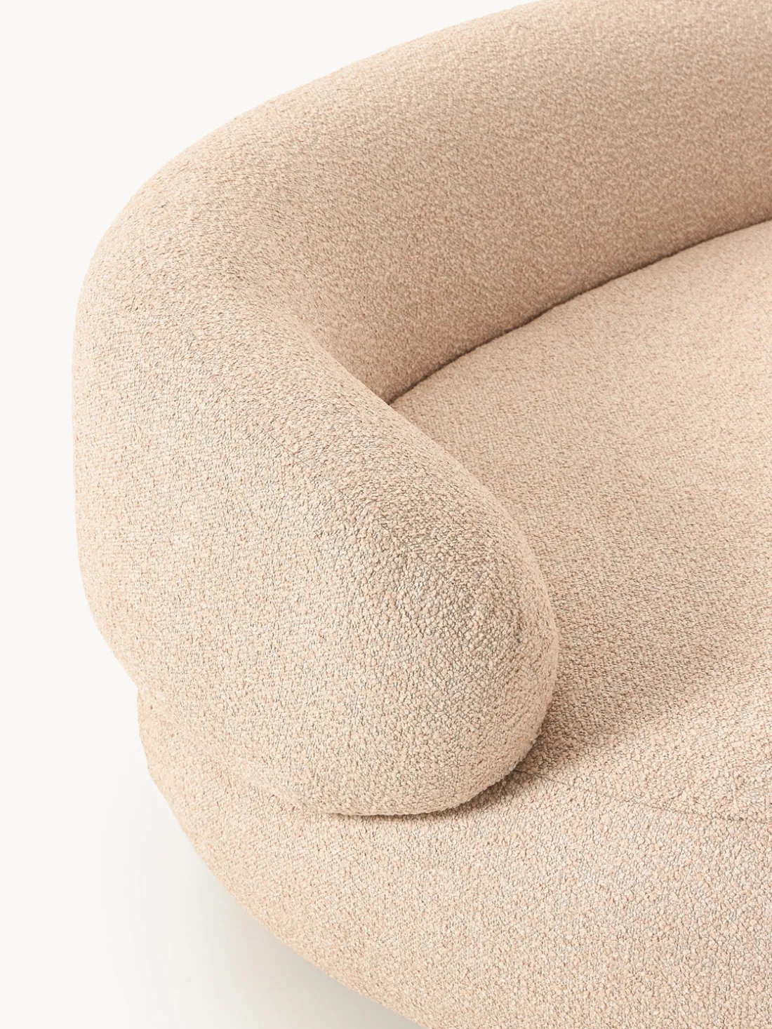 Sofá en tejido bouclé Alba (3 plazas)