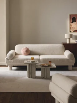 Sofá en tejido bouclé Lilo (3 plazas)