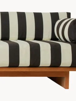 Sofá lounge para exterior de madera de teca Stracciatella