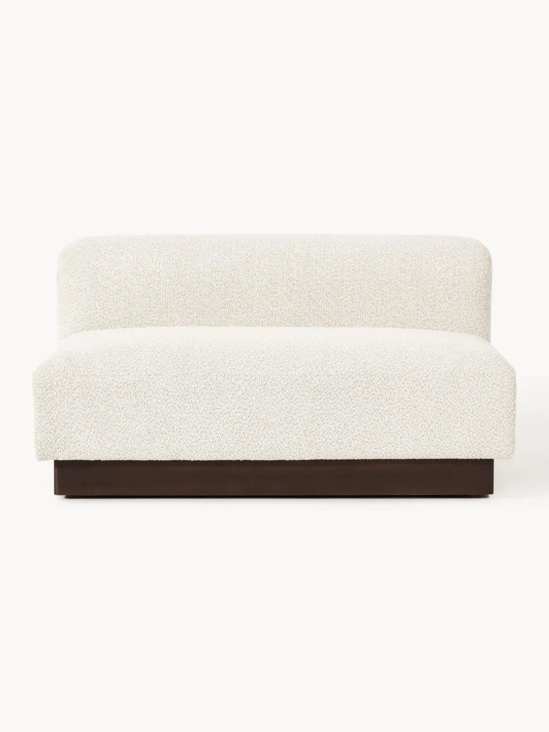 Sofá modular de borreguillo bouclé Natalie (2 plazas)