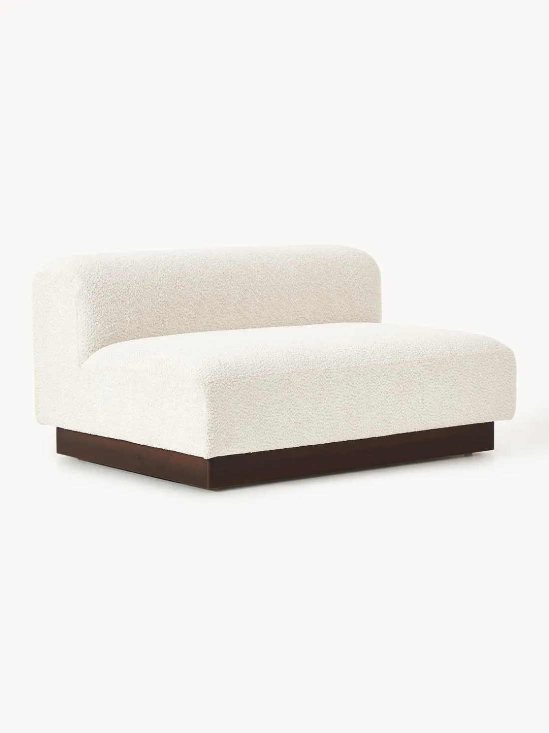 Sofá modular de borreguillo bouclé Natalie (2 plazas)