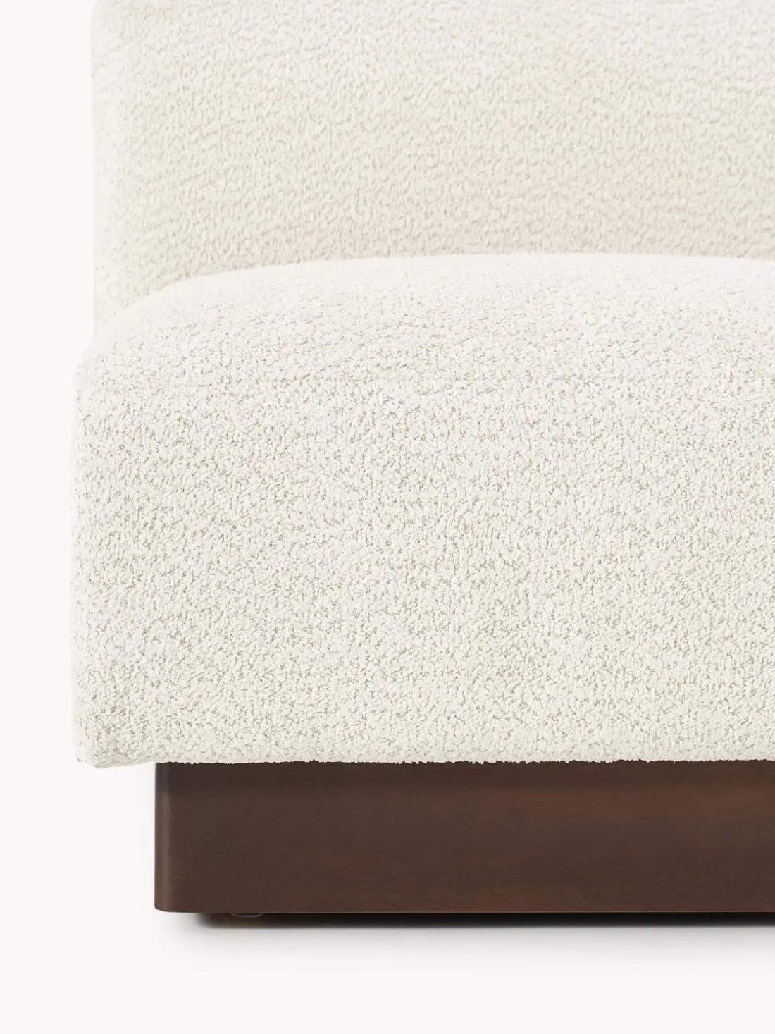 Sofá modular de borreguillo bouclé Natalie (2 plazas)