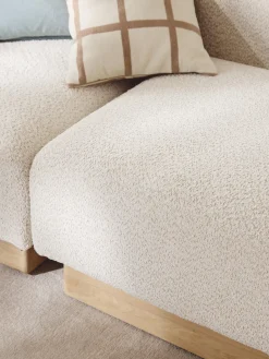 Sofá modular de borreguillo bouclé Natalie (2 plazas)