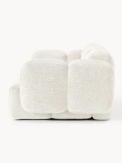 Sofá modular de borreguillo bouclé Tayla (3 plazas)