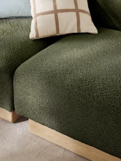 Sofá modular de borreguillo bouclé Natalie (2 plazas)