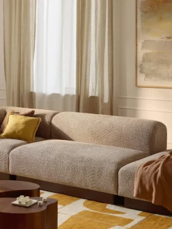 Sofá modular de borreguillo bouclé Natalie (2 plazas)