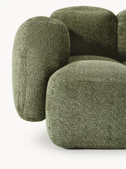 Sofá modular de borreguillo bouclé Tayla (3 plazas)