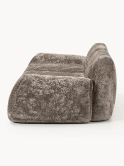 Sofá modular de borreguillo bouclé Wolke (3 plazas)