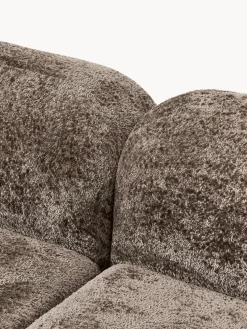 Sofá modular de borreguillo bouclé Wolke (3 plazas)