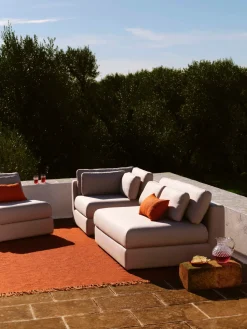 Sofá modular de jardín Rabea (2 plazas)