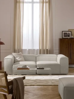 Sofá modular de mezcla de lino Lennon (3 plazas)