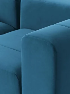 Sofá modular de terciopelo Lena (3 plazas)