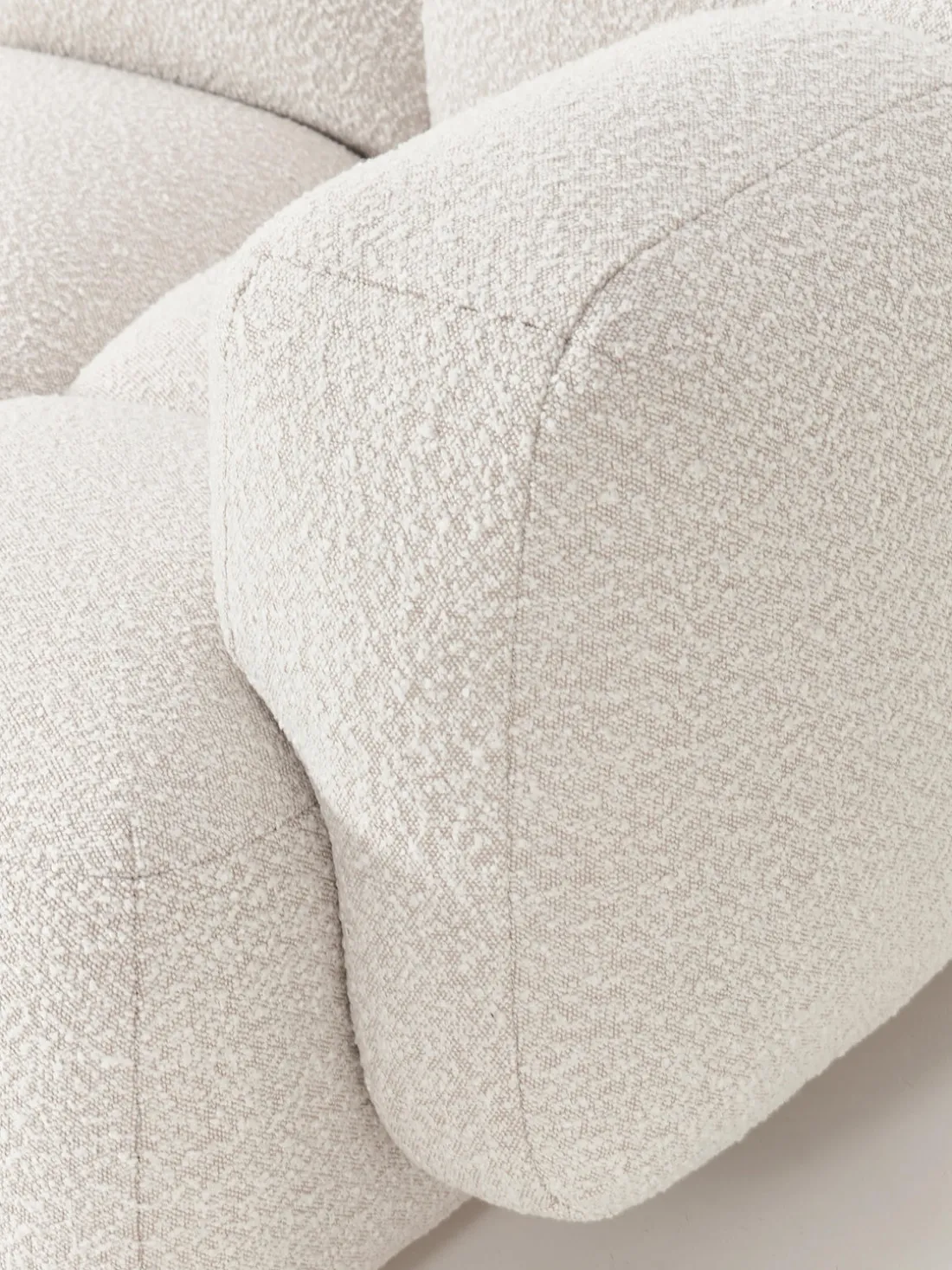 Sofá modular en tejido bouclé Tayla (3 plazas)