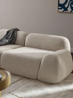 Sofá modular en tejido bouclé Wolke (3 plazas)