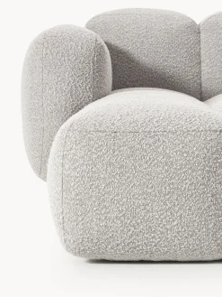 Sofá modular en tejido bouclé con reposapiés Tayla (4 plazas)