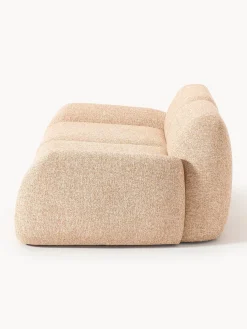 Sofá modular en tejido bouclé Wolke (3 plazas)