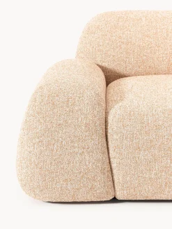 Sofá modular en tejido bouclé Wolke (3 plazas)