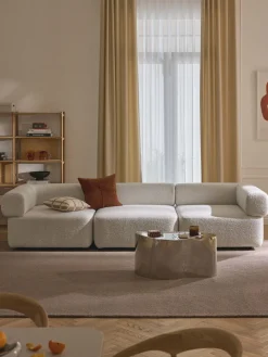 Sofá modular en tejido bouclé Anton (4 plazas)