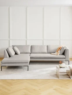 Sofá rinconera con patas de metal Emma