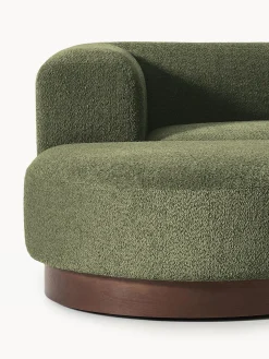 Sofá rinconera de borreguillo bouclé Natalie