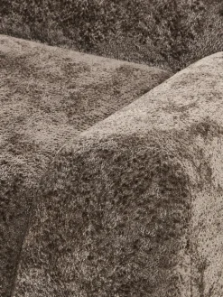 Sofá rinconera de borreguillo bouclé artesanal Wolke (4 plazas)