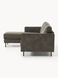Sofá rinconera de cuero reciclado Hunter