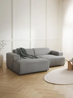 Sofá rinconera de pana Melva (3 plazas)