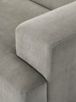 Sofá rinconera de pana Melva (3 plazas)