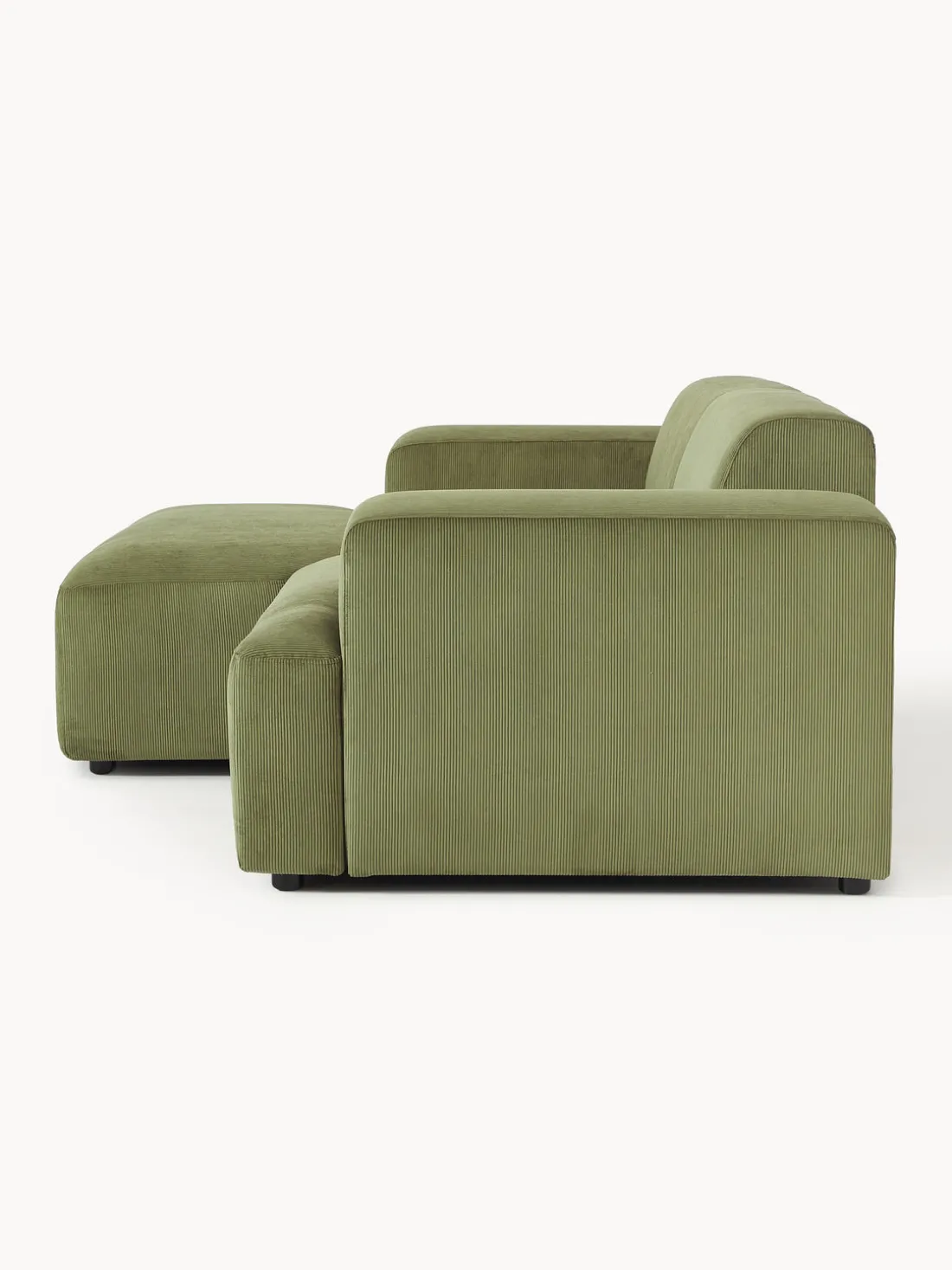 Sofá rinconera de pana Melva (3 plazas)