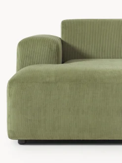 Sofá rinconera de pana Melva (3 plazas)