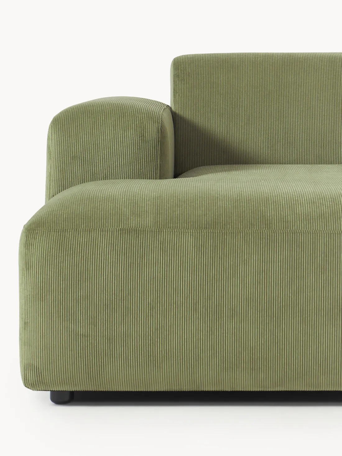 Sofá rinconera de pana Melva (3 plazas)