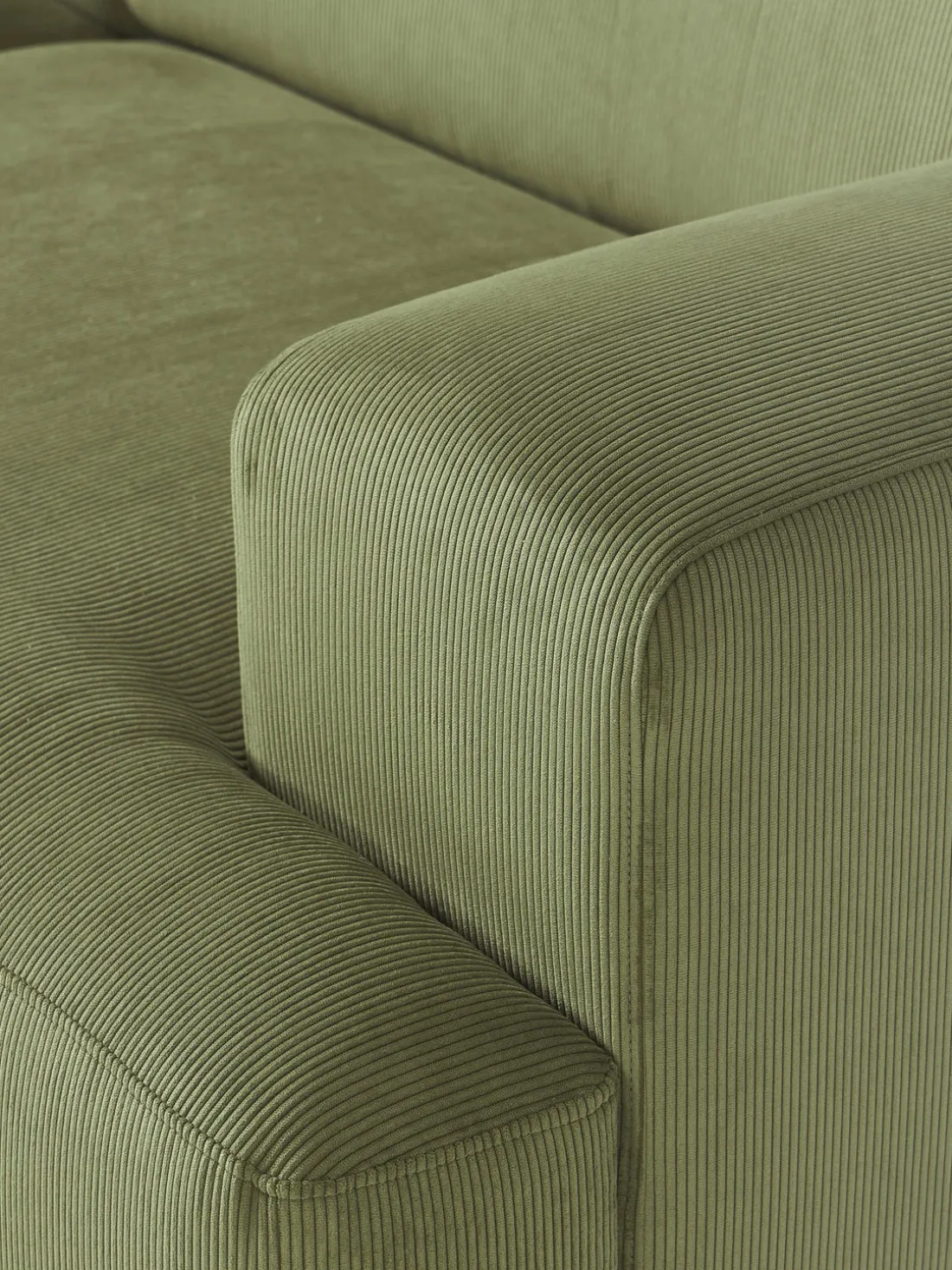 Sofá rinconera de pana Melva (3 plazas)