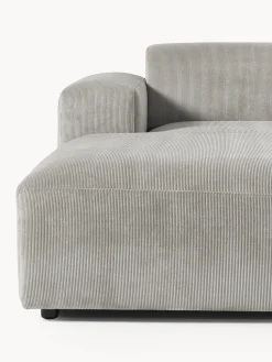 Sofá rinconera de pana Melva (4 plazas)