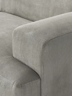 Sofá rinconera de pana Melva (4 plazas)