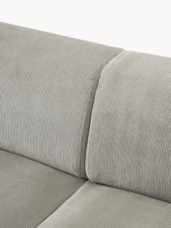 Sofá rinconera de pana Melva (4 plazas)