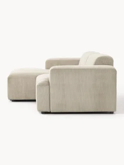 Sofá rinconera de pana Melva (3 plazas)