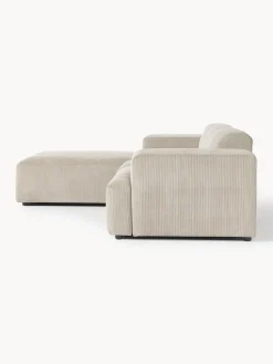 Sofá rinconera de pana Melva (4 plazas)