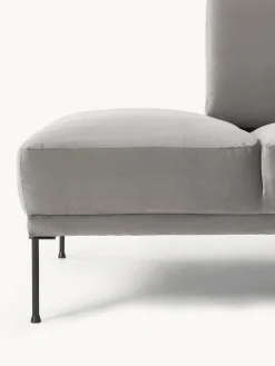 Sofá rinconera de terciopelo Fluente