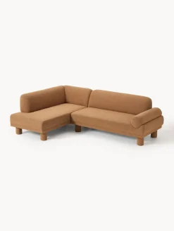 Sofá rinconera en tejido bouclé Lilo