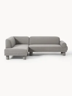 Sofá rinconera en tejido bouclé Lilo