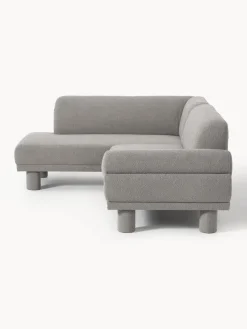 Sofá rinconera en tejido bouclé Lilo