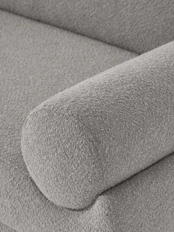 Sofá rinconera en tejido bouclé Lilo