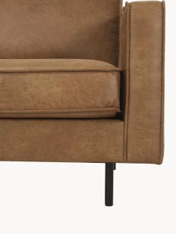 Sofá rinconera extra grande de cuero reciclado Hunter