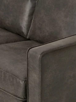 Sofá rinconera grande de cuero reciclado Hunter